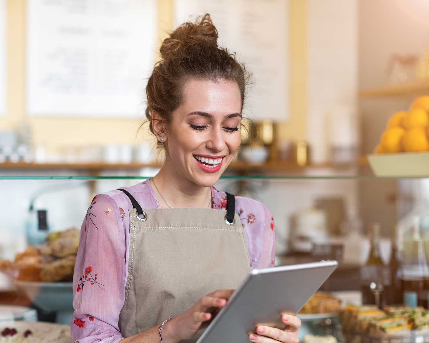 man holding an ipad a familiar interface