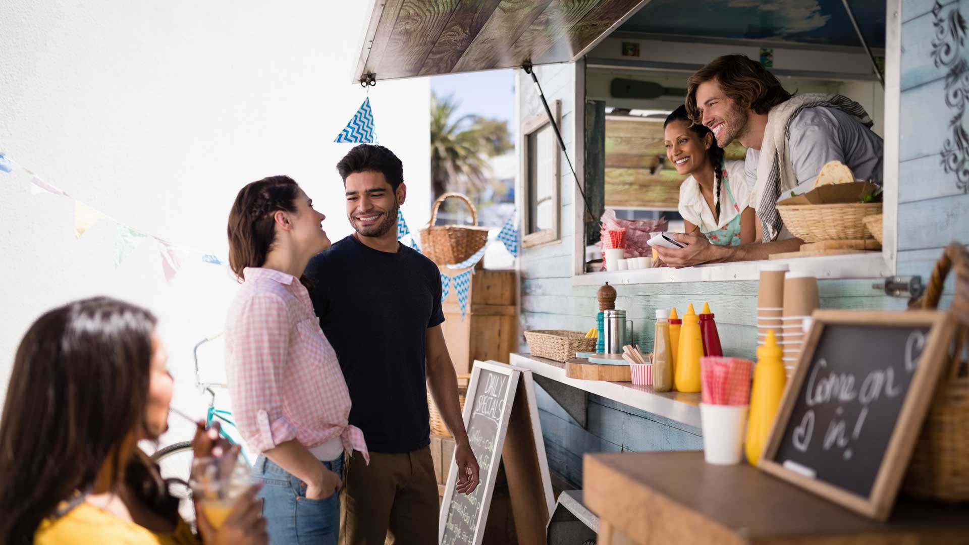 a couple orders from a food truck | food truck pos